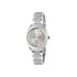 Gucci Interlocking 29mm stainless steel case, silver sunbrushed dial with 8 diamonds and pink gold-plated details, small seconds display, stainless steel bracelet YA142510